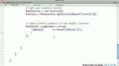 E-commerce website with PHP, MySQL, jQuery and PayPal #117 - Client details to the class instance