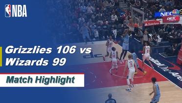 Match Highlight | Memphis Grizzlies 106 vs 99 Washington Wizards | NBA Regular Season 2019/20