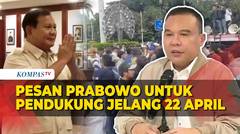[FULL] Pesan Prabowo Jelang Putusan MK 22 April 2024: Mari Kita Percayakan ke Hakim MK