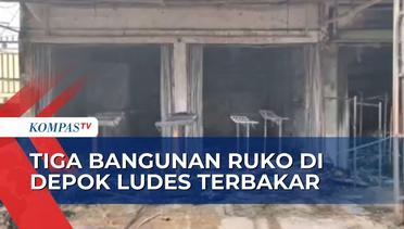 Kebakaran di Kawasan Industri Konveksi Rumahan Depok, 3 Ruko Ludes!