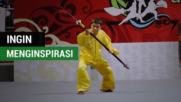Kelenturan Kakek Berusia 62 Tahun di Tes Event Wushu Asian Games 2018
