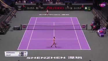 Match Highlights | Simona Halep 2 vs 1 Bianca Andreescu | WTA Finals Shenzen 2019