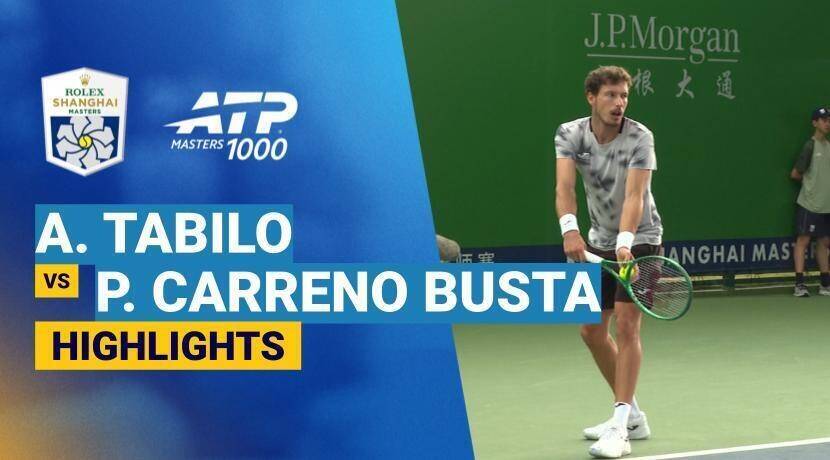 Alejandro Tabilo vs Pablo Carreno Busta - Round 2 (Court 4) | ATP 1000: Rolex Shanghai Masters 2026