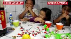 Anak Anak Sedang Review Makan Snack Nabati Rasa Keju Dan Minum Big Cola