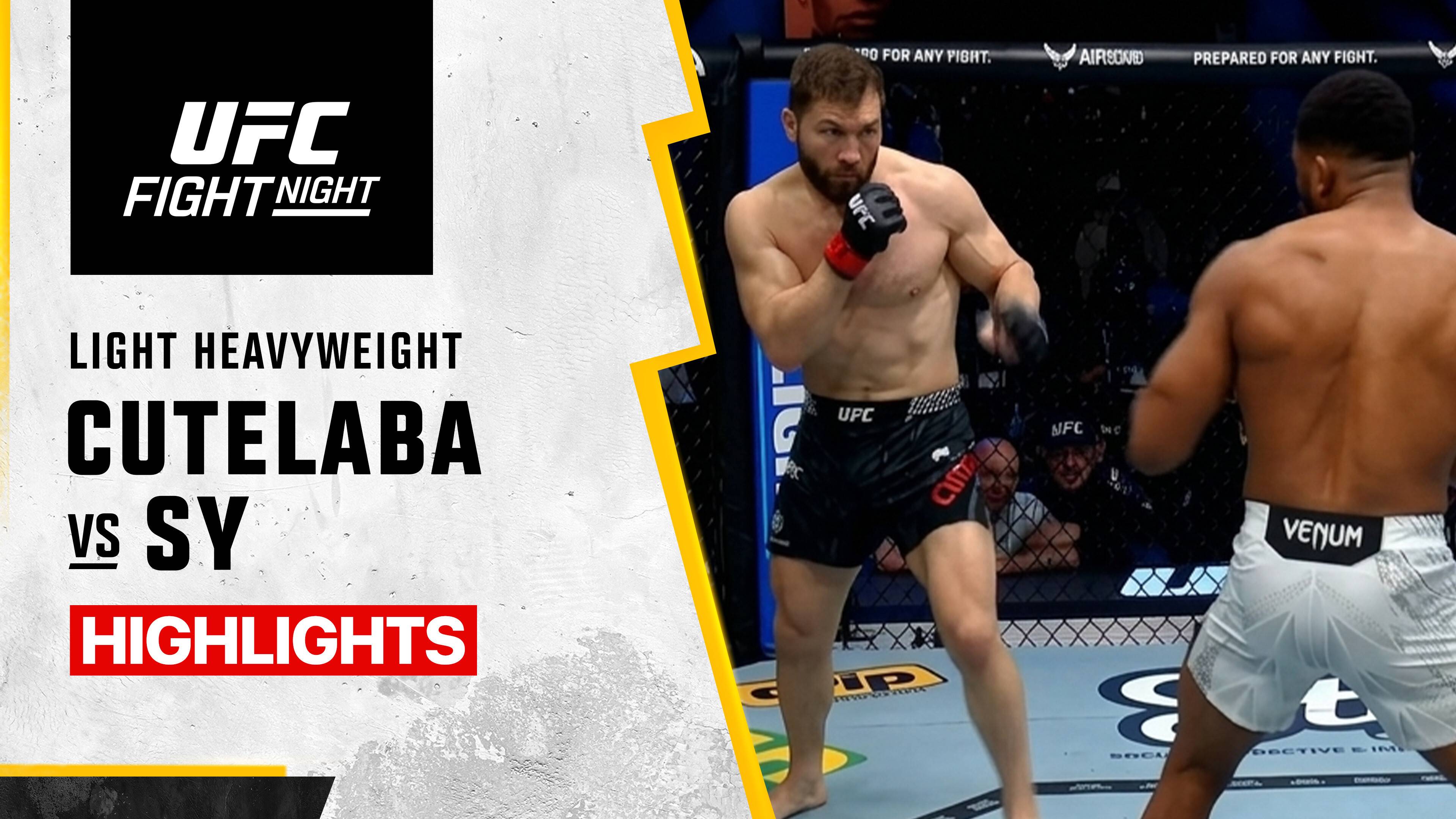 Ion Cutelaba vs Oumar Sy - Light Heavyweight | UFC Fight Night