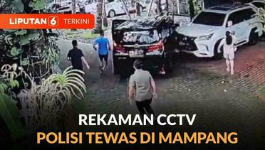 Rekaman CCTV Detik-Detik Tewasnya Polisi di Mampang, Ditemukan Bekas Tembakan | Liputan 6