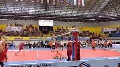 Warming Up VolleyBall Palembang Bank Sumsel Babel VS Jakarta BNI 46