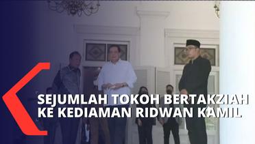 Eks Gubernur DKI Jakarta Sutiyoso dan Chairul Tanjung Takziah ke Kediaman Ridwan Kamil