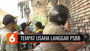 Langgar PSBB, 25 Tempat Usaha di Jakarta Dikenakan Sanksi Penutupan Sementara