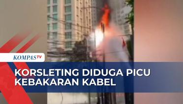 PT PLN Perbaiki Kabel Listrik yang Terbakar di jalan Pakubuwono Jaksel