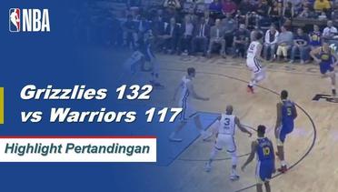 NBA I Cuplikan Pertandingan : Grizzlies 132 vs Warriors 117
