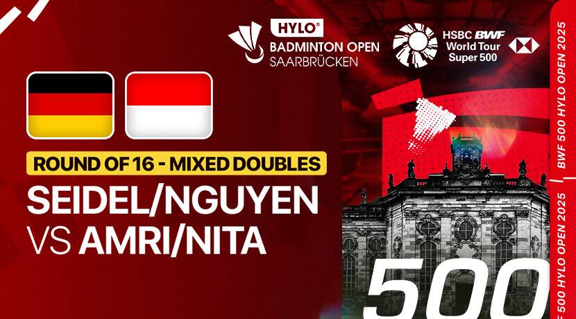 Marvin Seidel/Thuc Phuaong Nguyen (GER) vs Amri Syahnawi/Nita Violina Marwah (INA) - Mixed Doubles Round of 16 | HYLO Open 2025