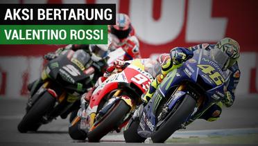 Inilah Aksi Bertarung Valentino Rossi di MotoGP Belanda 2017