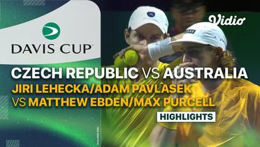 Czech Republic (Jiri Lehecka/Adam Pavlasek) vs Australia (Matthew Ebden/Max Purcell) - Highlights | Davis Cup 2023