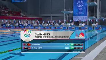 Swimming Women's 200m Individual Medley Final (Day 2) | 28th SEA Games Singapore 2015 
