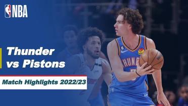 Match Highlights | Oklahoma City Thunder vs Detroit Pistons | NBA Pre-Season 2022/23