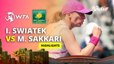 Final: Iga Swiatek vs Maria Sakkari - Highlights | WTA BNP Paribas Open 2024