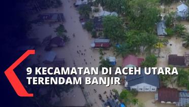 Intensitas Hujan Tinggi Sejak Malam Tahun Baru, Ratusan Rumah di Aceh Utara Terendam Banjir