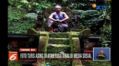 Viral, Seorang Bule Nekat Duduk di Atas Pura di Tabanan Bali - Liputan6 Siang