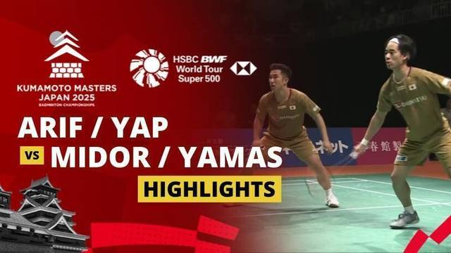 Junaidi Arif/Roy King Yap (MAS) vs Hiroki Midorikawa/Kyohei Yamashita (JPN) - Highlight | Kumamoto Masters Japan 2025