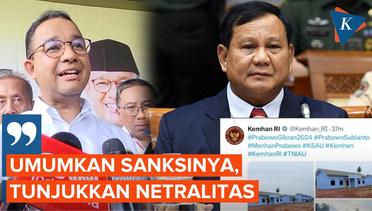 Akun X Kemenhan Unggah Tagar Prabowo-Gibran 2024, Anies: Kita Tunggu Sanksi