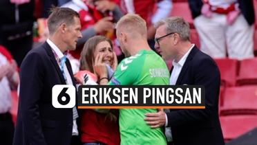 Raut Cemas Kekasih, Fans hingga Timnas Denmark Saat Eriksen Pingsan