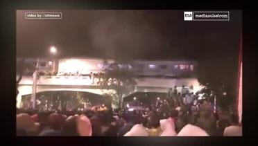 Detik-detik Kereta Tabrak Penonton Drama Surabaya Membara 