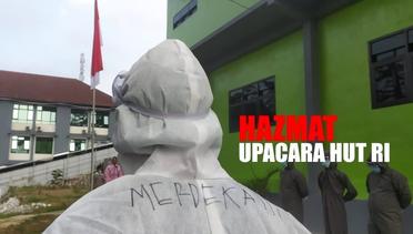 Support Nakes, Petugas Upacara HUT RI Kenakan Hazmat di Banjarnegara