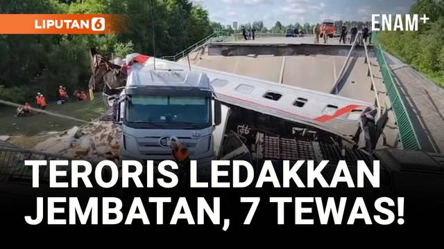 Ledakan Jembatan di Rusia, 7 Penumpang Kereta Tewas