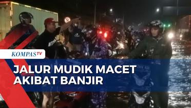 Banjir Rendam Jalur Pantura Kabupaten Bekasi, Arus Lalu Lintas Mudik Macet