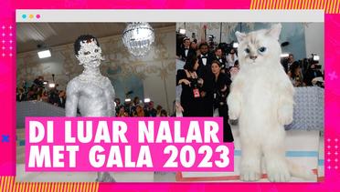 Penampilan di Luar Nalar Met Gala 2023, Lil Nas X 'Cosplay' Manusia Silver - Jared Leto Jadi Kucing