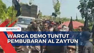 Aksi Demo Tuntut Pembubaran Ponpes Al Zaytun di Indramayu Kembali Ricuh
