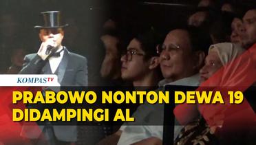 Momen Prabowo Nonton Konser Dewa 19 Didampingi Al Ghazali