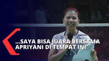 Bagikan Jatuh Bangun Karirnya, Greysia Polii : Umur 14 Tahun Main Pertama Kali di Istora Senayan