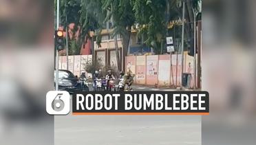 Viral, Robot Bumblebee Atur Lalu Lintas 