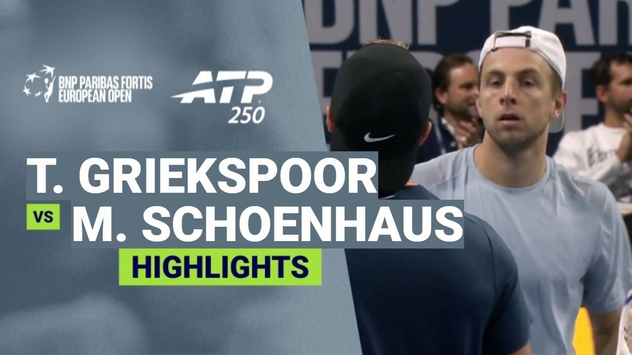 Tallon Griekspoor vs Max Schoenhaus - Round 1 | ATP 250: BNP Paribas Fortis European Open 2026