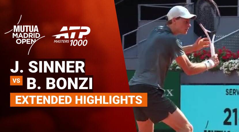 Jannik Sinner vs Benjamin Bonzi - Round 2 (Manolo Santana Stadium) | ATP 1000: Mutua Madrid Open 2026