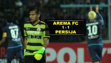 Arema FC dan Persija Bermain Imbang 1-1
