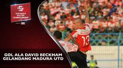 Gol ala David Beckham Gelandang Madura Utd Perdaya Kiper Persipura