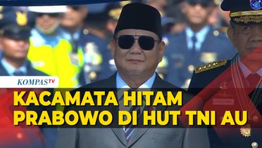 Kacamata Hitam Prabowo Saat Hadiri HUT Ke-77 TNI AU di Halim Perdanakusuma