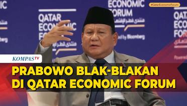 Prabowo Blak-blakan soal Gaya Kepemimpinan dan Demokrasi di Qatar Economic Forum