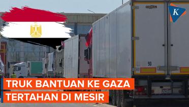 Israel Menolak Buka Blokade, Ratusan Ton Bantuan Tertahan di Mesir