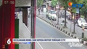 Kecelakaan Mobil Dan Sepeda Motor Terekam CCTV