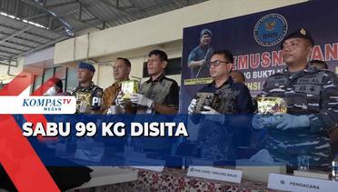 BNN Sumatera Utara Gagalkan Peredaran Sabu 6 Ton