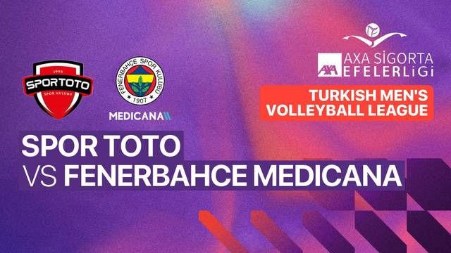 Spor Toto vs Fenerbahce Medicana - Full Match | Turkish Men's Volleyball League 2025/26