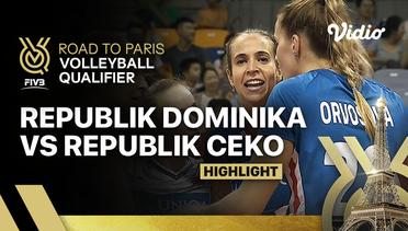 Match Highlights | Republik Dominika vs Republik Ceko | Women's FIVB Road to Paris Volleyball Qualifier
