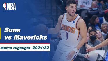 Match Highlight | Phoenix Suns vs Dallas Mavericks | NBA Regular Season 2021/22