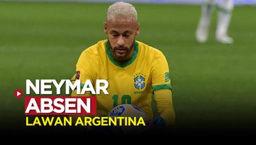 Neymar Absen Jelang Argentina Vs Brasil di Kualifikasi Piala Dunia 2022