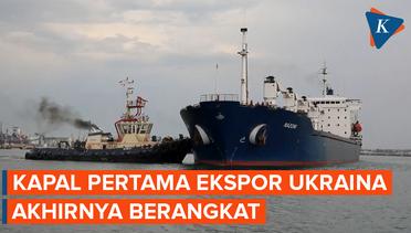 Kapal Pertama Pengangkut Biji-bijian Tinggalkan Pelabuhan Ukraina