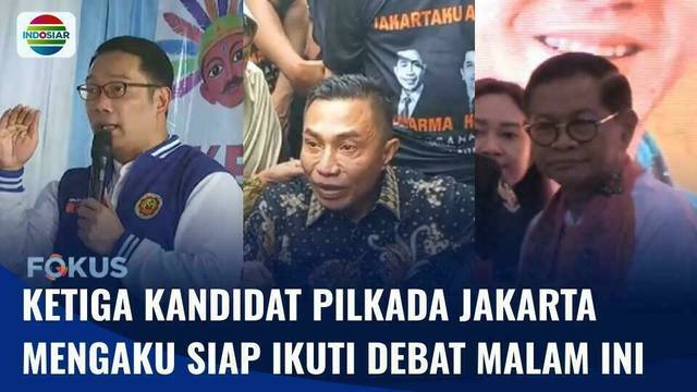 Jelang Debat Pilkada Jakarta, Para Kandidat Serap Aspirasi Warga | Fokus